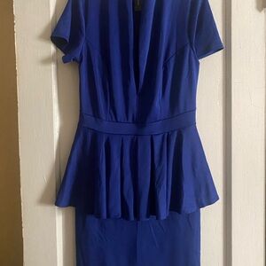 Dress blue new 14/16  new straight dress come to knee